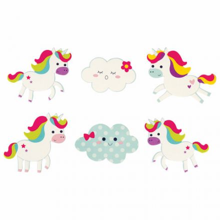 Наклейки из EVA "Единорог и радуга", 24 штуки, ассорти, ЮНЛАНДИЯ, 662685 Наклейки из EVA "Единорог и радуга", 24 штуки, ассорти, ЮНЛАНДИЯ, 662685