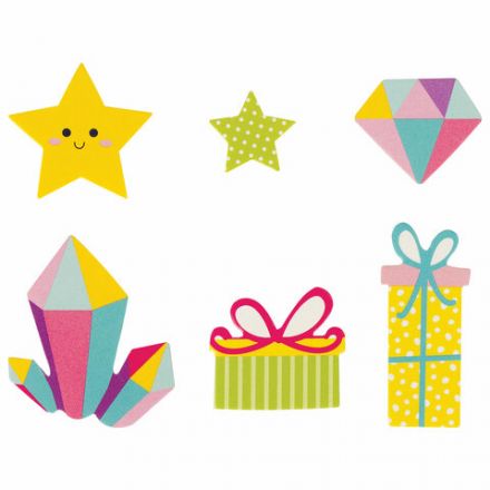 Наклейки из EVA "Единорог и радуга", 24 штуки, ассорти, ЮНЛАНДИЯ, 662685 Наклейки из EVA "Единорог и радуга", 24 штуки, ассорти, ЮНЛАНДИЯ, 662685