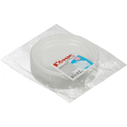 Тарелка одноразовая d=165мм, белая, КОМУС ПС 100шт/уп