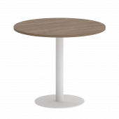 Home Office Стол круглый VR.SP-5-90.1 Дуб аризона/Белый металл 900*900*753 Home Office Стол круглый VR.SP-5-90.1 Дуб аризона/Белый металл 900*900*753