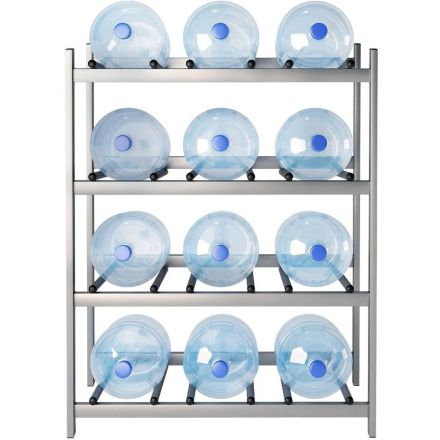 Стеллаж для бутилированной воды KD Ботлер-12 на 12тар металлик