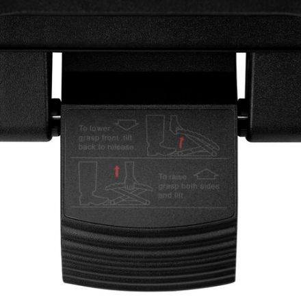 Подставка для ног BRABIX Ultra 2 44х34 см, массажер, регулировка высоты и угла наклона, 533037