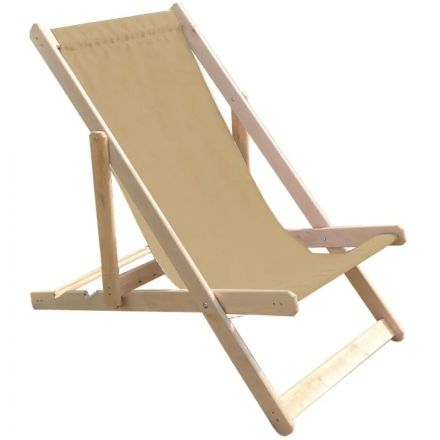 Кресло CIM_шезлонг складной деревянный/ткань бежевый КШ-001-4 Кресло CIM_шезлонг складной деревянный/ткань бежевый КШ-001-4