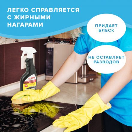 Средство для чистки плит, духовок, грилей от жира/нагара 500 мл, АНТИЖИР LAIMA, распылитель, 601613