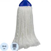 Насадка МОП веревочная Премиум II микрофибра 30 см белая