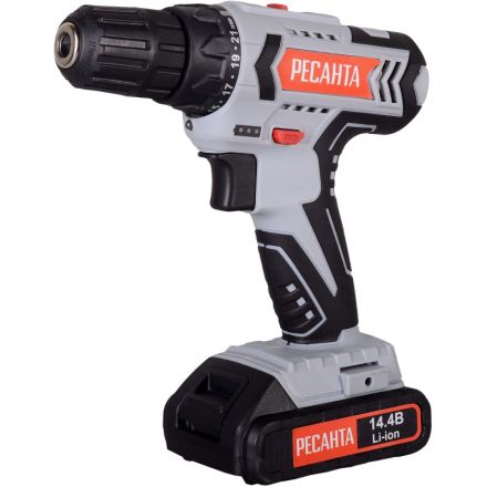 Дрель-шуруповерт аккумуляторная РЕСАНТА 14,4В, ДА-14-2Л (75/14/3)