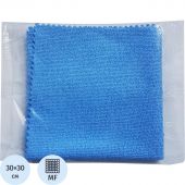 Салфетки хозяйственные микрофибра с ППУ покрытием 30х30см синяя