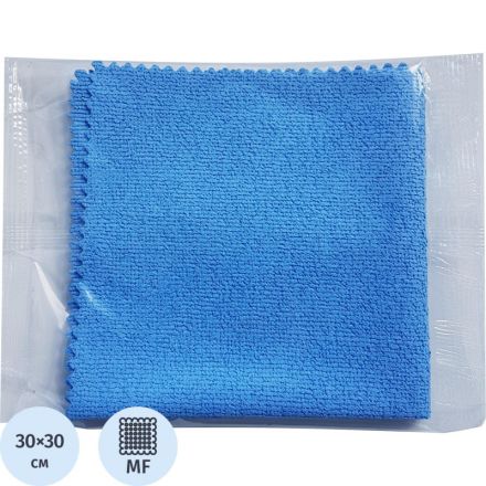 Салфетки хозяйственные микрофибра с ППУ покрытием 30х30см синяя