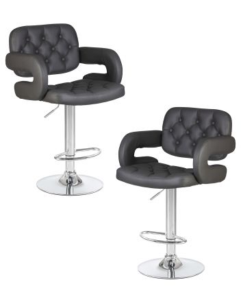 Набор 2 шт Стул барный DOBRIN TIESTO, серый