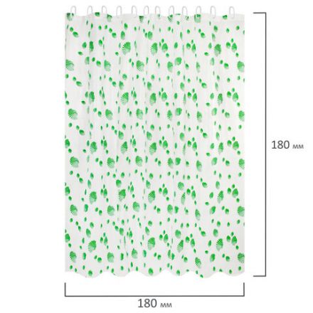 Шторка для ванной PEVA, 180х180 см, кольца в комплекте, 3 дизайна ассорти, МОРЕ, WBZ (ВБЗ), 700069 Шторка для ванной PEVA, 180х180 см, кольца в комплекте, 3 дизайна ассорти, МОРЕ, WBZ (ВБЗ), 700069