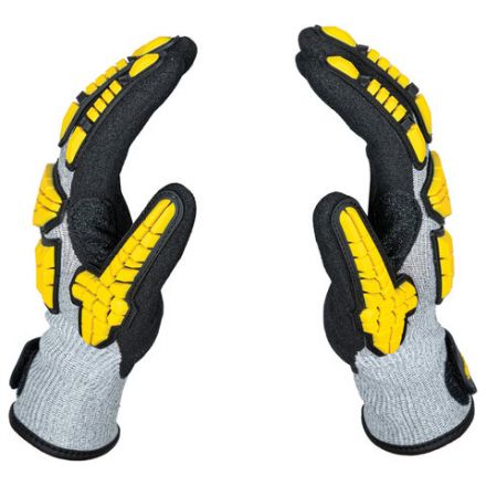 Перчатки защитные противоударные от порезов SCAFFA "Ударник", стальное волокно, размер 10, XL (очень большой), 00-00012465