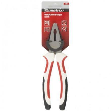 Плоскогубцы 200 мм, трехкомпонентные рукоятки Premium Matrix 17072
