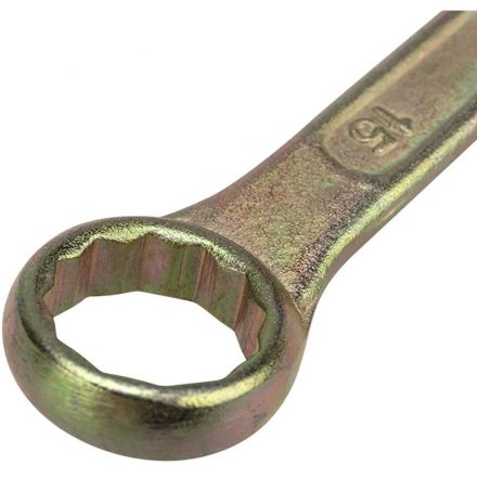 Ключ комбинированный 15мм, желтый цинк REXANT 12-5810-2