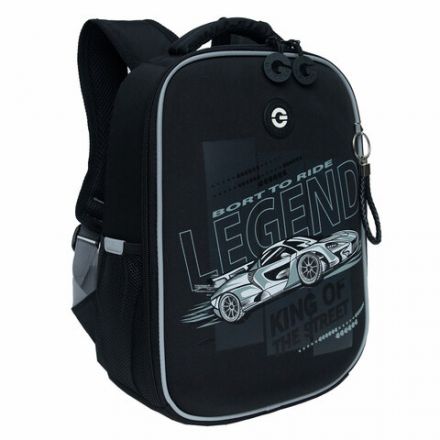 Ранец GRIZZLY анатомическая спинка, облегченный, 1 отделение, для мальчиков, "LEGEND", 37х26х16 см, RAw-497-6/1