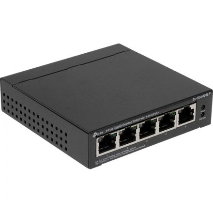 Коммутатор TP-Link TL-SG1005LP (L2) 5x1Гбит/с 4PoE+ 40W неуправляемый