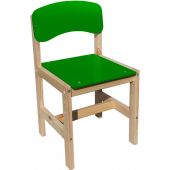 Стул детский KEN_Ростик регулируемый (1-3) зеленый спин+сид