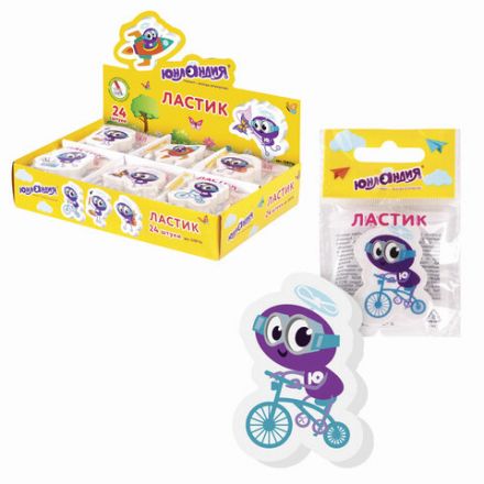 Ластик фигурный ЮНЛАНДИЯ "Юнландик", 45х30х8 мм, ассорти, 228716 Ластик фигурный ЮНЛАНДИЯ "Юнландик", 45х30х8 мм, ассорти, 228716