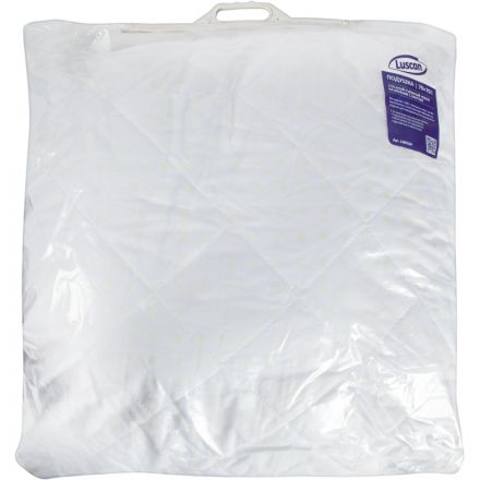 Подушка 70х70, стеганная, (иск. лебяжий пух/тик ПЭ), белые шашечки