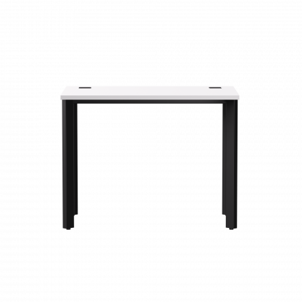 Стол прямой Everprof EVO на металлокаркасе 980х670х755 мм опоры 45гр Белый/Черный