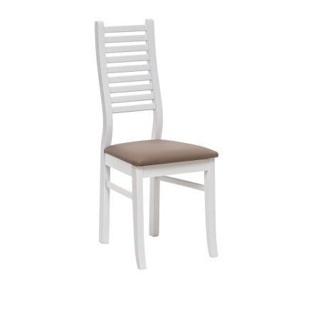 Стул Leset Кентукки, Белый, Коричневый, Экокожа