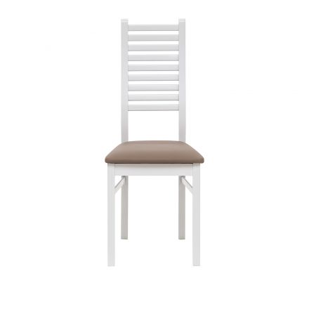Стул Leset Кентукки, Белый, Коричневый, Экокожа