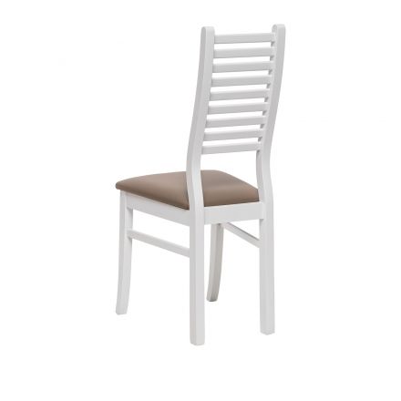 Стул Leset Кентукки, Белый, Коричневый, Экокожа