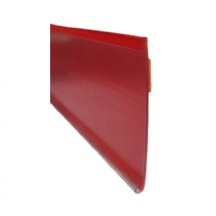 Ценникодержатель полочный самоклеящийся DBR39 длина 1250 мм красный 50 штук в упаковке