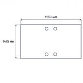 Рабочая станция ONIX-П двойная П м/к O.MP-D.RS-2.2.7 аттик дуб/антрацит