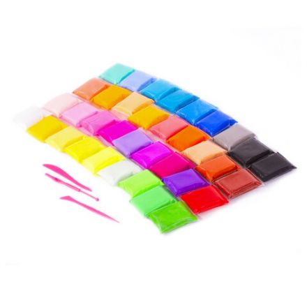 Пластилин супер лёгкий воздушный 36 шт. (32 цвета + 2 белых + 2 черных), 360 г, 3 стека, ЮНЛАНДИЯ, 105908