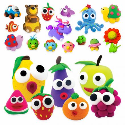 Пластилин супер лёгкий воздушный 36 шт. (32 цвета + 2 белых + 2 черных), 360 г, 3 стека, ЮНЛАНДИЯ, 105908