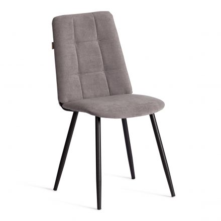 Стул обеденный Asti TREND, велюр, серый/чёрный, 29 Стул обеденный Asti TREND, велюр, серый/чёрный, 29