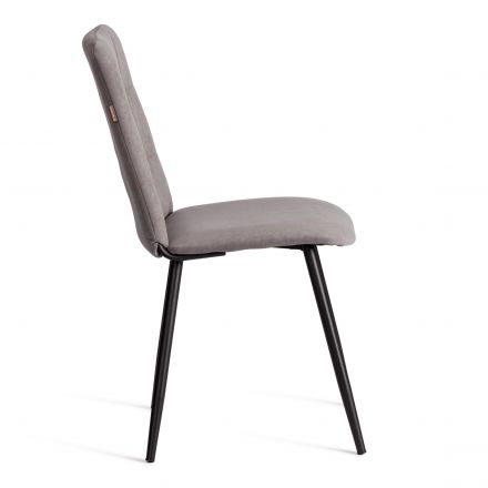 Стул обеденный Asti TREND, велюр, серый/чёрный, 29 Стул обеденный Asti TREND, велюр, серый/чёрный, 29