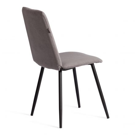 Стул обеденный Asti TREND, велюр, серый/чёрный, 29 Стул обеденный Asti TREND, велюр, серый/чёрный, 29