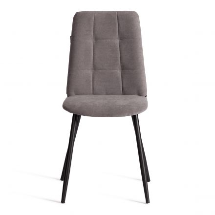 Стул обеденный Asti TREND, велюр, серый/чёрный, 29 Стул обеденный Asti TREND, велюр, серый/чёрный, 29