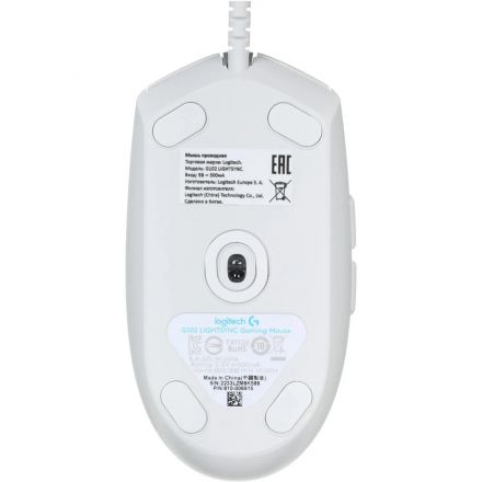 Мышь компьютерная Logitech G102 LightSync White Gaming (910-005809)