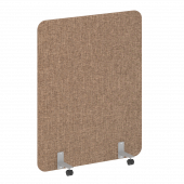 R-line soft Перегородка на металлических опорах, на роликах AP.R-120-150 Romeo 03/Серый металл 1200*18*1500