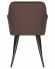 Стул обеденный DOBRIN ROBERT, черные матовые ножки, велюр V108-76 Горький шоколад