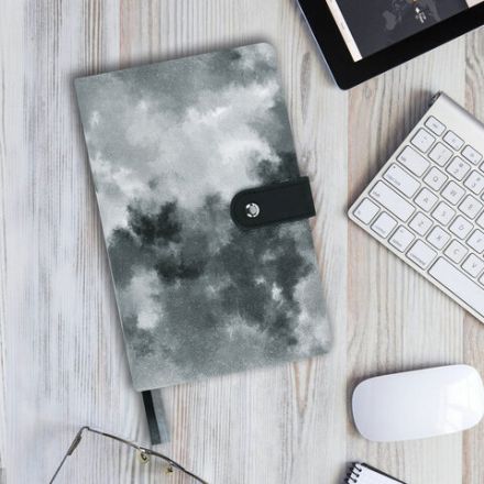 Ежедневник недатированный А5 138х213 мм BRAUBERG "Nebula", под кожу, застежка, 160 л., черный, 116235 Ежедневник недатированный А5 138х213 мм BRAUBERG "Nebula", под кожу, застежка, 160 л., черный, 116235