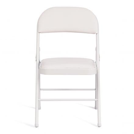 Стул складной FOLDER (mod. 3022G) каркас: металл, сиденье/спинка: экокожа, 46.5 х 47.5 х 79 см, white (белый) / white (белый)