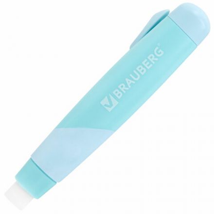 Ластик выдвижной BRAUBERG "REWIND", 112х21х24 мм, белый, пастельные цвета корпуса ассорти, 272686
