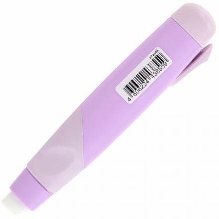 Ластик выдвижной BRAUBERG "REWIND", 112х21х24 мм, белый, пастельные цвета корпуса ассорти, 272686