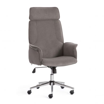Кресло Tetchair CHARM, флок , серый, 29