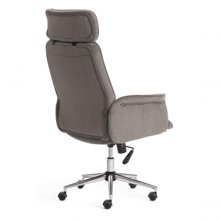 Кресло Tetchair CHARM, флок , серый, 29