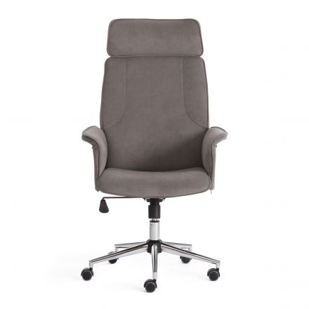Кресло Tetchair CHARM, флок , серый, 29