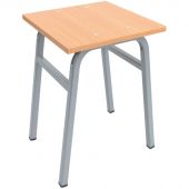 Мебель для школы MET_Табурет ЛДСП 16 мм бук/серый