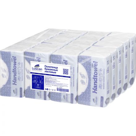 Полотенца бумажные для диспенсеров Luscan Professional 2-слойные 190 листов 20 пачек в упаковке Полотенца бумажные для диспенсеров Luscan Professional 2-слойные 190 листов 20 пачек в упаковке