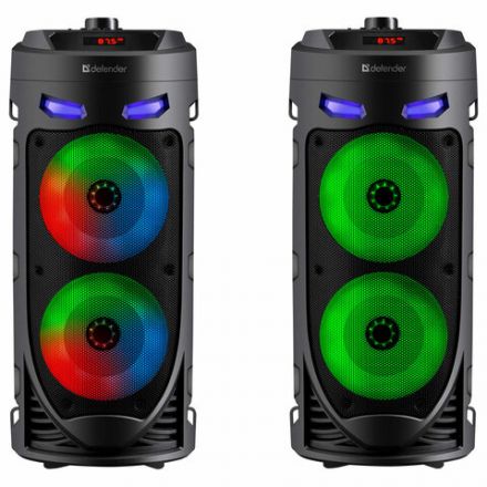 Колонка портативная DEFENDER Crashboom, 16 Вт, 1800 мАч, Bluetooth, FM, Type-C, черная, 65085