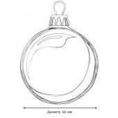 Набор шаров Шары синие с серебрян,наб.4шт 6х6х6см 90648