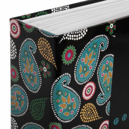 Фотоальбом BRAUBERG на 304 фотографии 10х15 см, твердая обложка, "Пейсли", черный с бирюзовым, 390674 Фотоальбом BRAUBERG на 304 фотографии 10х15 см, твердая обложка, "Пейсли", черный с бирюзовым, 390674