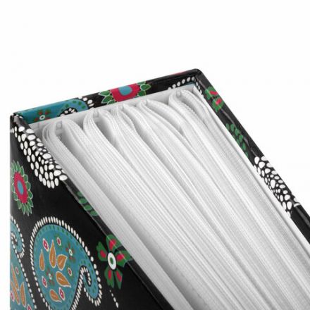 Фотоальбом BRAUBERG на 304 фотографии 10х15 см, твердая обложка, "Пейсли", черный с бирюзовым, 390674 Фотоальбом BRAUBERG на 304 фотографии 10х15 см, твердая обложка, "Пейсли", черный с бирюзовым, 390674